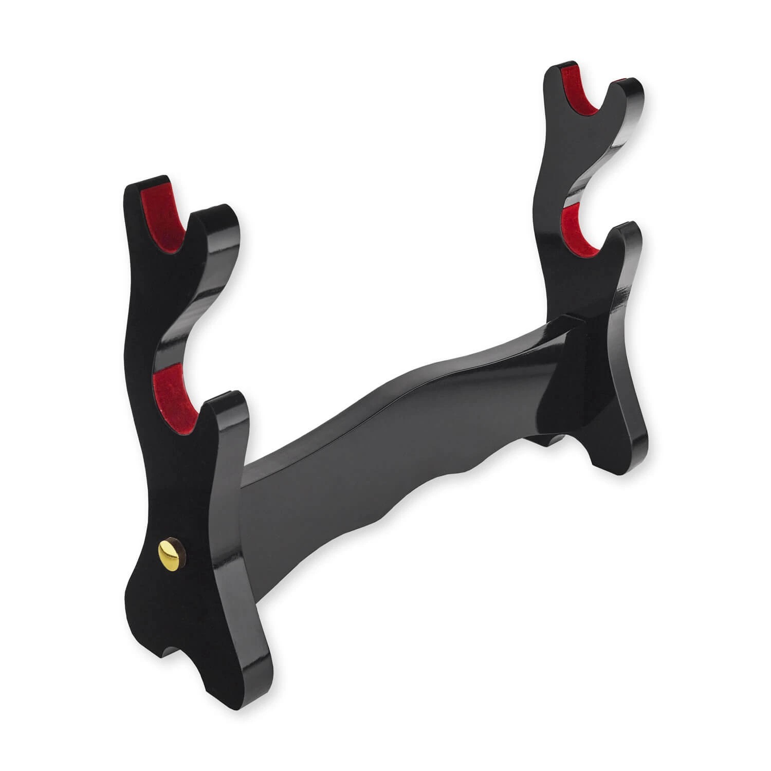 foto Kawashima Dvoupatrov� stojan na me� katana a wakizashi � �ern� lesk